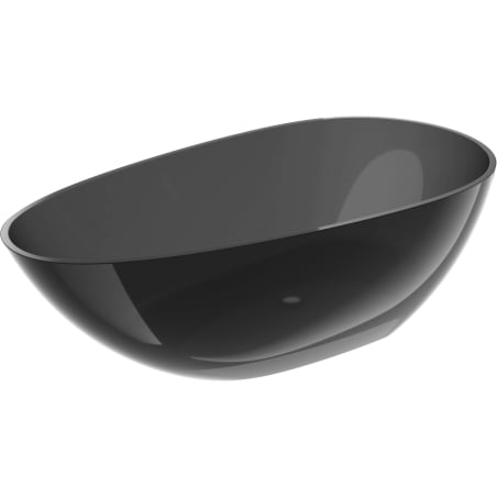 Mexen Glass black wanna wolnostojąca transparentna 160 x 80 cm, korek chrom - 58061608013