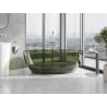 Mexen Pure olive wanna wolnostojąca transparentna 170 x 80 cm, korek chrom - 58071708001