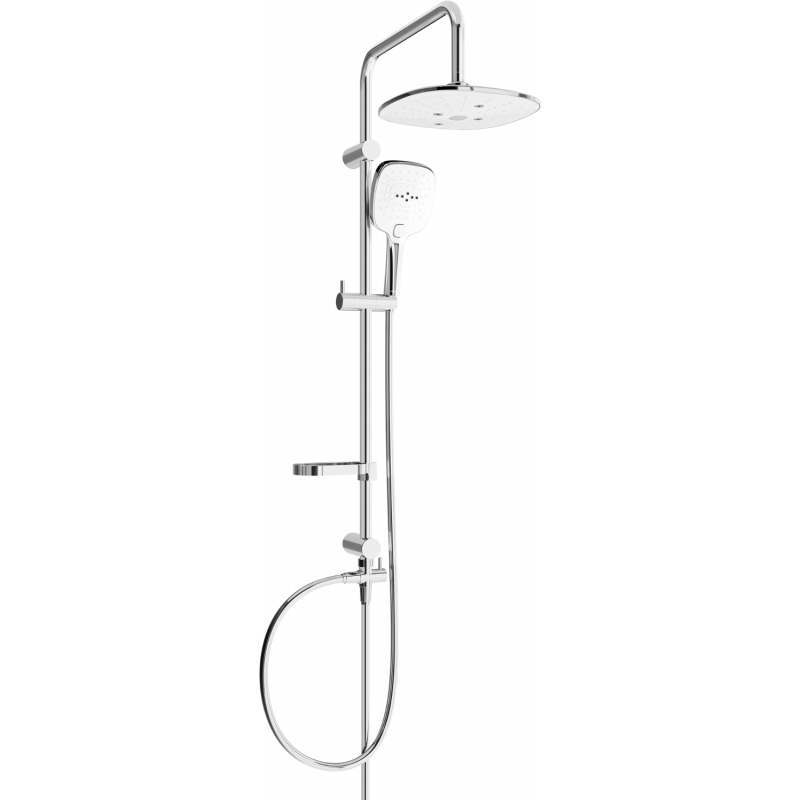 Mexen X17 kolumna prysznicowa, chrom/biała - 798171791-02