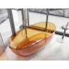 Mexen Pure rust wanna wolnostojąca transparentna 170 x 80 cm, korek chrom - 58071708006