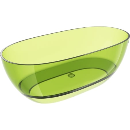 Mexen Pure lime wanna wolnostojąca transparentna 170 x 80 cm, korek chrom - 58071708012