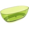 Mexen Pure lime wanna wolnostojąca transparentna 170 x 80 cm, korek chrom - 58071708012
