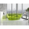 Mexen Pure lime wanna wolnostojąca transparentna 170 x 80 cm, korek chrom - 58071708012