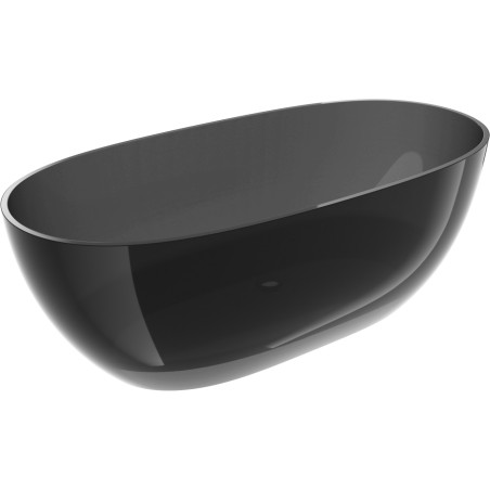 Mexen Pure wanna wolnostojąca transparentna 170 x 80 cm, black, korek chrom - 58071708013