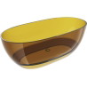 Mexen Pure wanna wolnostojąca transparentna 170 x 80 cm, honey, korek chrom - 58071708015