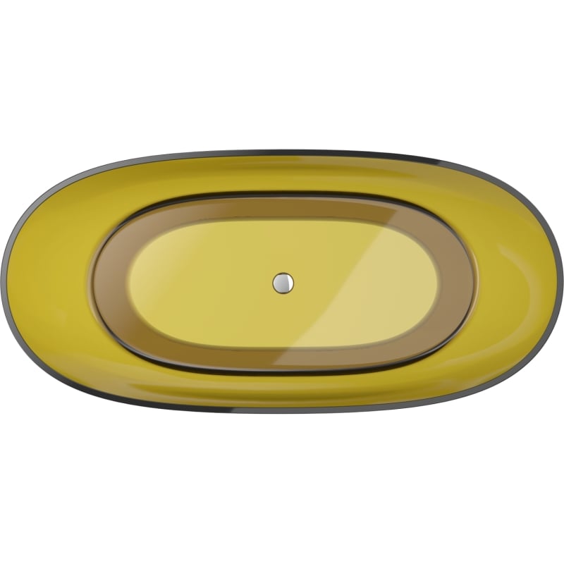Mexen Pure wanna wolnostojąca transparentna 170 x 80 cm, honey, korek chrom - 58071708015