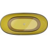 Mexen Pure wanna wolnostojąca transparentna 170 x 80 cm, honey, korek chrom - 58071708015