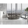 Mexen Pure bronze wanna wolnostojąca transparentna 170 x 80 cm, korek chrom - 58071708018