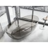 Mexen Pure bronze wanna wolnostojąca transparentna 170 x 80 cm, korek chrom - 58071708018