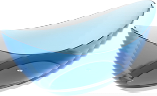 Mexen Vea denim wanna wolnostojąca transparentna 180 x 80 cm, korek chrom - 58091808007