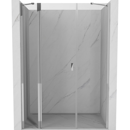 Mexen Mist drzwi prysznicowe uchylne 145 cm, transparent, chrom - 8A4-145-001-01-00
