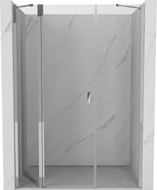 Mexen Mist drzwi prysznicowe uchylne 145 cm, transparent, chrom - 8A4-145-001-01-00