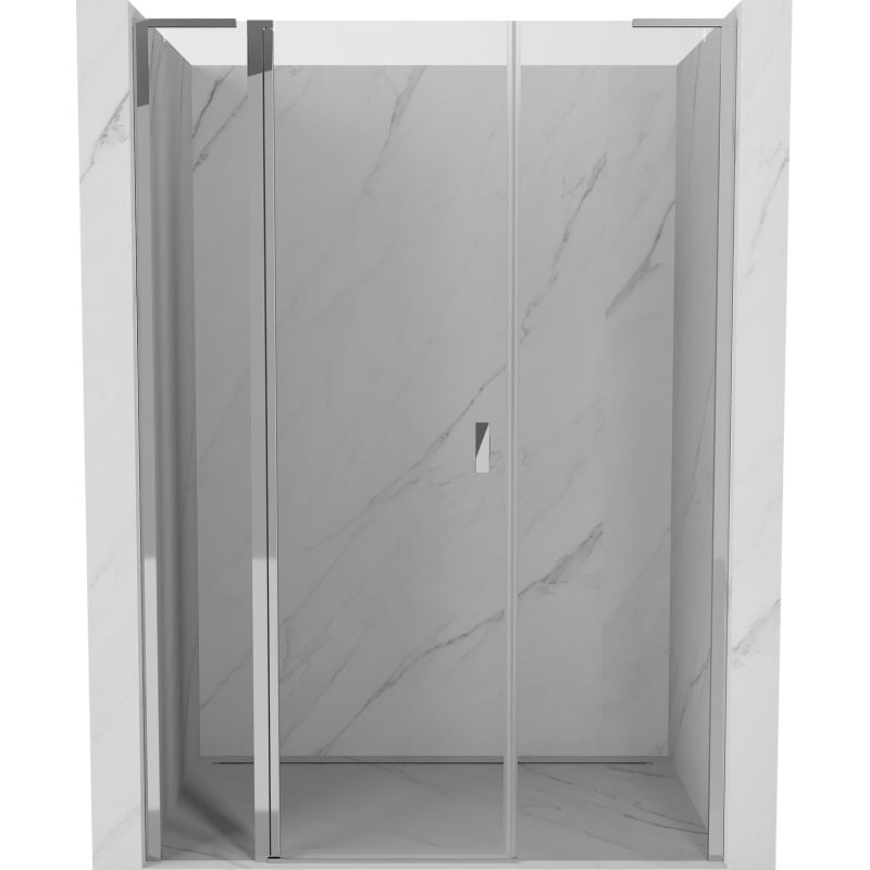 Mexen Mist L drzwi prysznicowe uchylne 160 cm, transparent, chrom - 8A4L-160-001-01-00