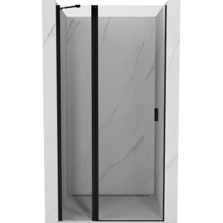 Mexen Mist drzwi prysznicowe uchylne 75 cm, transparent, czarne - 8A4-075-000-70-00