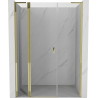 Mexen Mist L drzwi prysznicowe uchylne 135 cm, transparent, złote - 8A4L-135-001-50-00