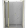 Mexen Mist L drzwi prysznicowe uchylne 140 cm, transparent, złote - 8A4L-140-001-50-00