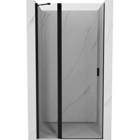 Mexen Mist drzwi prysznicowe uchylne 115 cm, transparent, czarne - 8A4-115-000-70-00