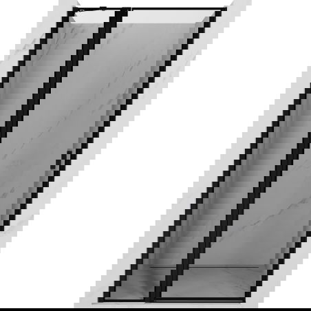 Mexen Mist drzwi prysznicowe uchylne lewe 80 cm, czarna ramka, czarne - 8A4-080-000-70-70-L