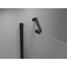 Mexen Mist drzwi prysznicowe uchylne lewe 125 cm, czarna ramka, czarne - 8A4-125-001-70-70-L
