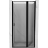 Mexen Mist drzwi prysznicowe uchylne prawe 100 cm, czarna ramka, czarne - 8A4-100-000-70-70-P
