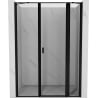 Mexen Mist drzwi prysznicowe uchylne prawe 125 cm, czarna ramka, czarne - 8A4-125-001-70-70-P