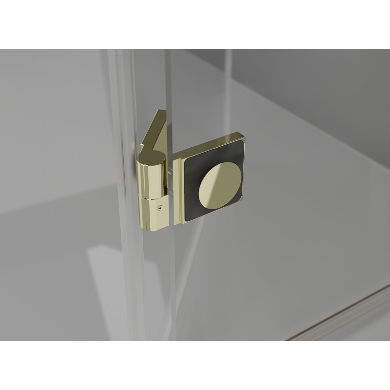 Mexen Mist-H T kabina prysznicowa uchylna lewa 95 x 80 cm, transparent, złota - 8A5T-095-080-50-00-L