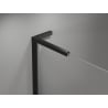 Mexen Mist L drzwi prysznicowe uchylne lewe 155 cm, czarna ramka, czarne - 8A4L-155-001-70-70-L