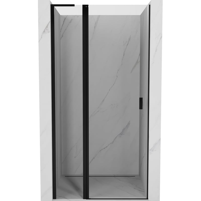 Mexen Mist L drzwi prysznicowe uchylne 105 cm, transparent, czarne - 8A4L-105-000-70-00