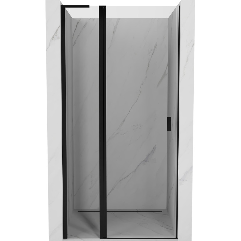 Mexen Mist L drzwi prysznicowe uchylne 110 cm, transparent, czarne - 8A4L-110-000-70-00