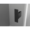 Mexen Mist L drzwi prysznicowe uchylne 135 cm, transparent, czarne - 8A4L-135-001-70-00