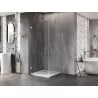 Mexen Lunar-B kabina prysznicowa uchylna lewa 80 x 80 cm, transparent, chrom - 832-080-080-01-00-L