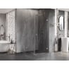 Mexen Lunar-B kabina prysznicowa uchylna prawa 80 x 80 cm, transparent, chrom - 832-080-080-01-00-P