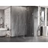 Mexen Lunar-B kabina prysznicowa uchylna prawa 80 x 80 cm, transparent, chrom - 832-080-080-01-00-P