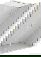 Mexen Mist-H T kabina prysznicowa uchylna prawa 80 x 90 cm, transparent, złota - 8A5T-080-090-50-00-P