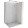 Mexen Mist-H T kabina prysznicowa uchylna prawa 85 x 90 cm, transparent, złota - 8A5T-085-090-50-00-P