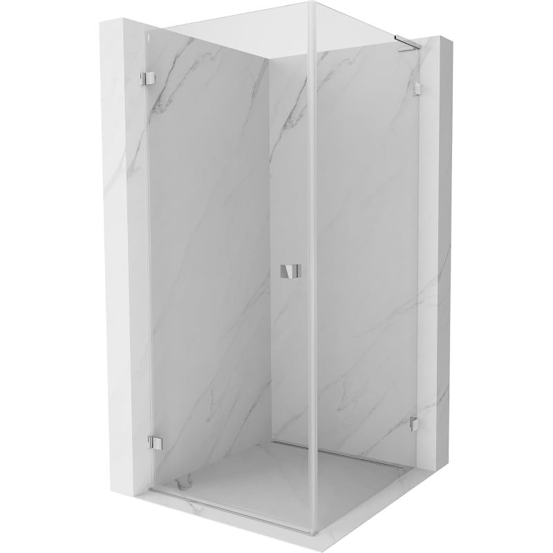 Mexen Lunar-B L kabina prysznicowa uchylna lewa 80 x 80 cm, transparent, chrom - 832L-080-080-01-00-L