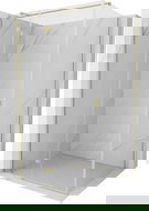 Mexen Mist-H T kabina prysznicowa uchylna lewa 80 x 90 cm, transparent, złota szczotkowana - 8A5T-080-090-55-00-L