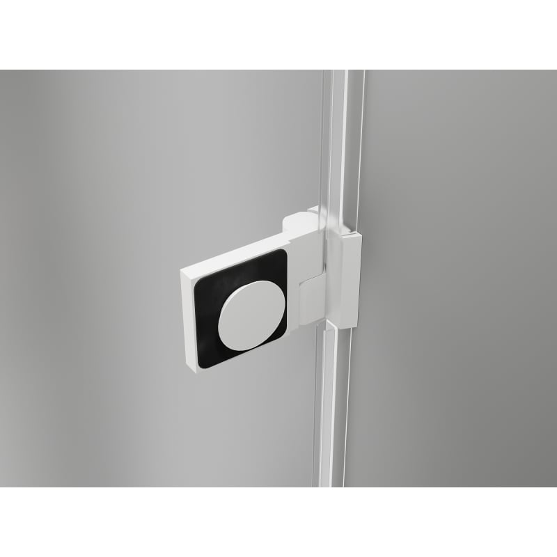 Mexen Lunar-B kabina prysznicowa uchylna lewa 100 x 80 cm, transparent, biała - 832-100-080-20-00-L