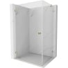 Mexen Lunar-B kabina prysznicowa uchylna lewa 85 x 80 cm, transparent, złota - 832-085-080-50-00-L