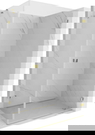 Mexen Lunar-B kabina prysznicowa uchylna prawa 95 x 70 cm, transparent, złota - 832-095-070-50-00-P