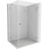 Mexen Lunar-B kabina prysznicowa uchylna prawa 95 x 80 cm, transparent, złota - 832-095-080-50-00-P