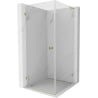 Mexen Lunar-B L kabina prysznicowa uchylna lewa 80 x 80 cm, transparent, złota - 832L-080-080-50-00-L