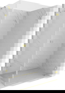 Mexen Lunar-B kabina prysznicowa uchylna prawa 100 x 70 cm, transparent, złota szczotkowana - 832-100-070-55-00-P