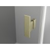 Mexen Mist-H T kabina prysznicowa uchylna lewa 70 x 100 cm, transparent, złota szczotkowana - 8A5T-070-100-55-00-L