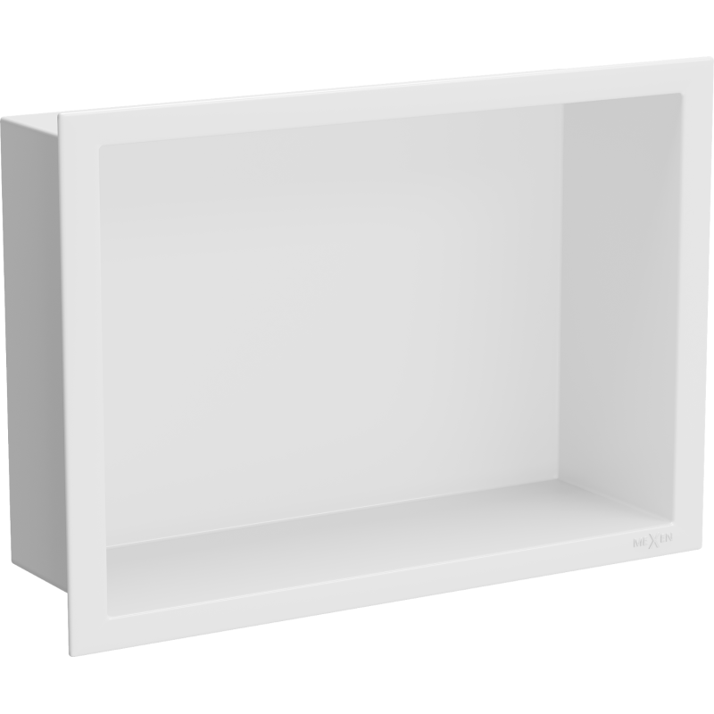 Mexen X-Wall-R półka wnękowa z kołnierzem 30 x 20 cm, biała - 1920302010