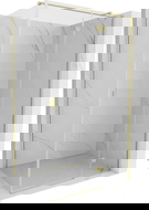 Mexen Mist-H T kabina prysznicowa uchylna prawa 80 x 70 cm, transparent, złota szczotkowana - 8A5T-080-070-55-00-P