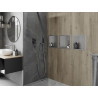 Mexen X-Wall-R półka wnękowa z kołnierzem 30 x 30 cm, inox - 1910303010