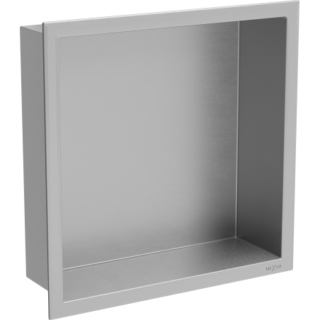 Mexen X-Wall-R półka wnękowa z kołnierzem 30 x 30 cm, inox - 1910303010
