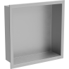 Mexen X-Wall-R półka wnękowa z kołnierzem 30 x 30 cm, inox - 1910303010
