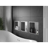 Mexen X-Wall-R półka wnękowa z kołnierzem 30 x 30 cm, inox - 1910303010